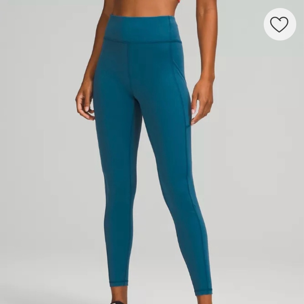Lululemon Invigorate Speed Up Teal High Rise Leggings 4